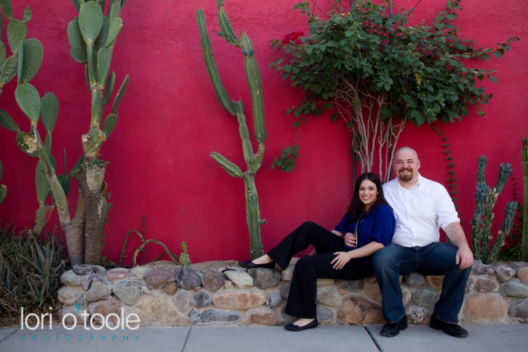 Tucson engagement photos; Lori OToole photography; Gates Pass; the Barrio